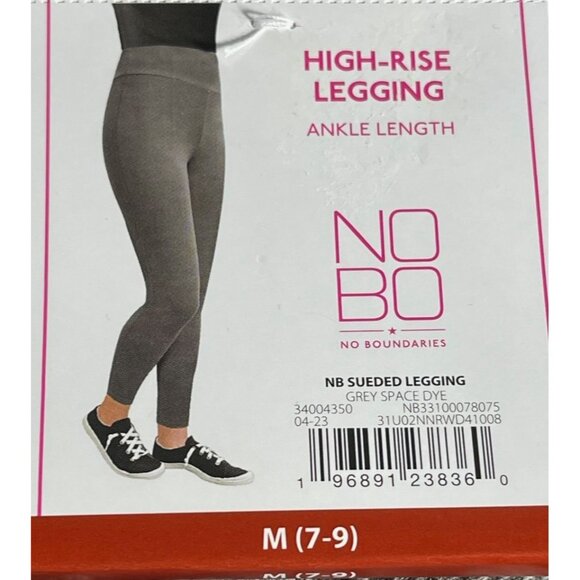 No Boundaries Sueded High-Rise Ankle Length Leggings M  (7-9) Grey - Picture 5 of 7